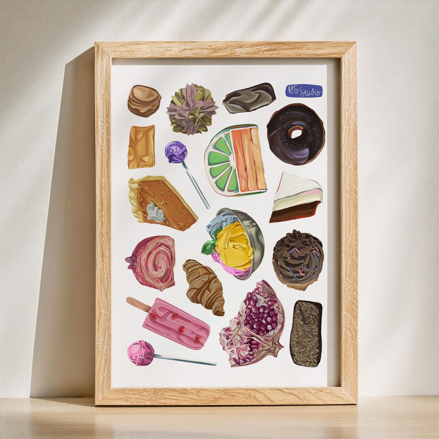 Food Collage Print