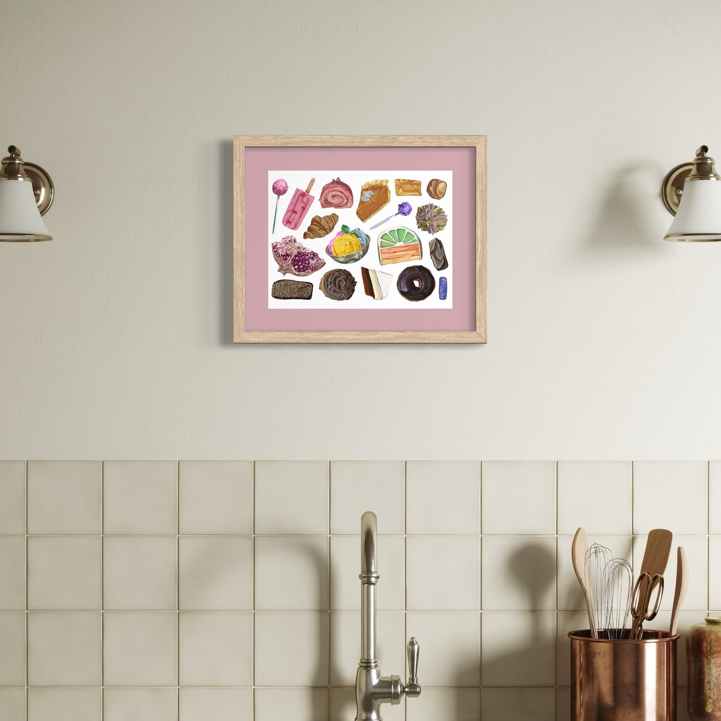 Food Collage Print