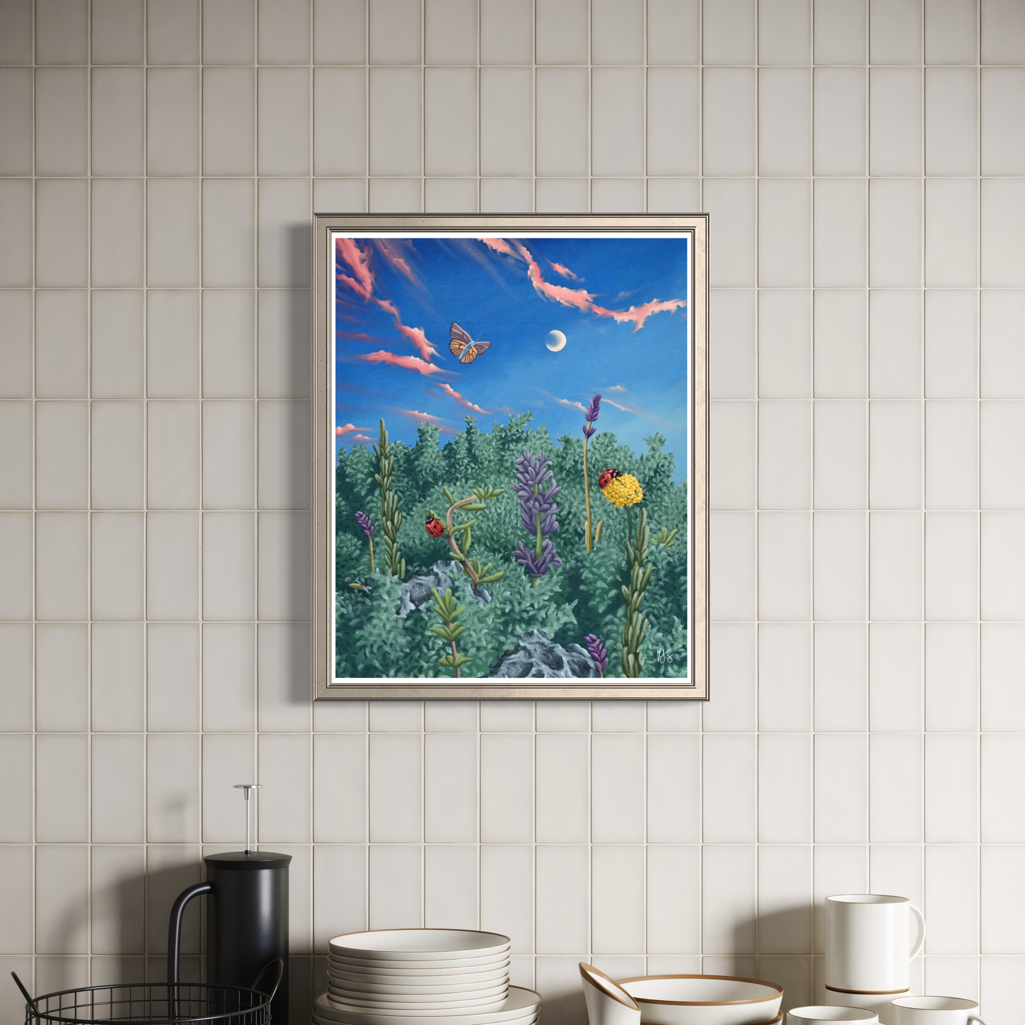 Summer Garden Collage Print