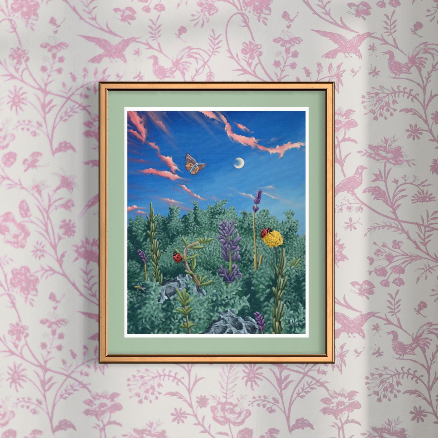 Summer Garden Collage Print