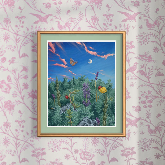 Summer Garden Collage Print
